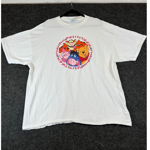 Disney Other - VINTAGE 90s Disney Catalog T Shirt Mens 2XL White Winnie The Pooh Friends Tee